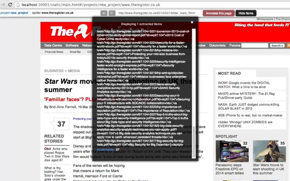 Update: Scraping and Data Mining for Beginners and Pros